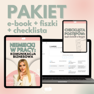 PAKIET: e-book "Niemiecki w pracy: Komunikacja biznesowa" + fiszki + checklista